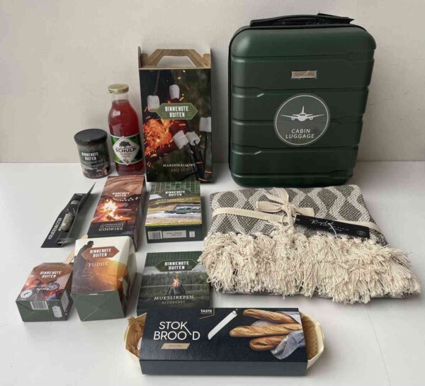 Houten Krat met Reiskoffer - Afbeelding 3